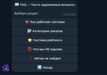 Просто FAQ для пользователя